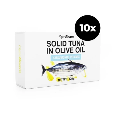 GymBeam Tuňák v olivovém oleji 10 x 120 g