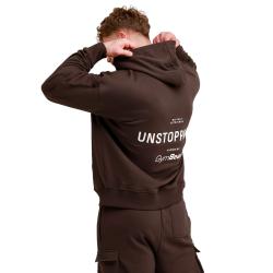 GymBeam Unstoppable Hoodie Brown