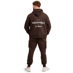 GymBeam Unstoppable Hoodie Brown