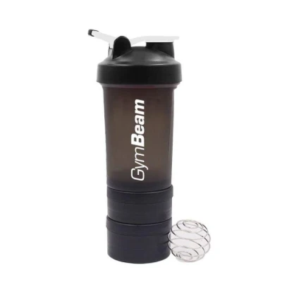 GymBeam Vícedílný šejkr Blend Bottle Black White 600 ml GymBeam Vícedílný šejkr Blend Bottle Black White 600 ml