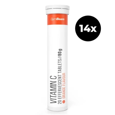 GymBeam Vitamín C 1000 mg šumivý 14 x 20 tab