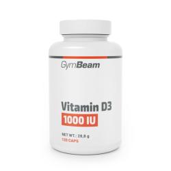 GymBeam Vitamín D3 1000 IU 120 kaps.