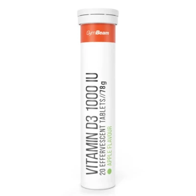 GymBeam Vitamín D3 1000 IU šumivý 20 tab.