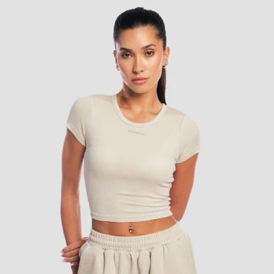GymBeam Women‘s Aura Cropped T-Shirt Grey GymBeam Women‘s Aura Cropped T-Shirt Grey