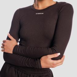 GymBeam Dámské tričko s dlouhým rukávem Aura Tee Brown