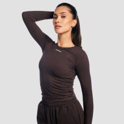 GymBeam Dámské tričko s dlouhým rukávem Aura Tee Brown