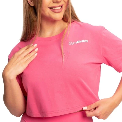 GymBeam Limitless Dragonfruit dámské tričko Cropped