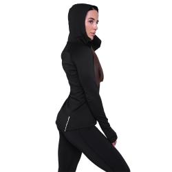 GymBeam Women‘s Pulse 1/2 Zip Running Sweatshirt Black
