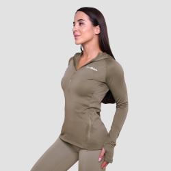 GymBeam Women‘s Pulse 1/2 Zip Running Sweatshirt Vetiver