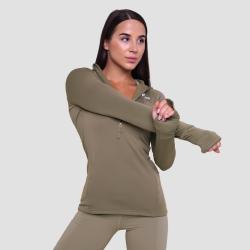 GymBeam Women‘s Pulse 1/2 Zip Running Sweatshirt Vetiver