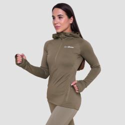 GymBeam Women‘s Pulse 1/2 Zip Running Sweatshirt Vetiver
