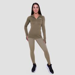 GymBeam Women‘s Pulse 1/2 Zip Running Sweatshirt Vetiver