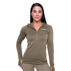 GymBeam Women‘s Pulse 1/2 Zip Running Sweatshirt Vetiver