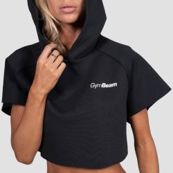 GymBeam Women‘s Relay Cropped Hoodie Black