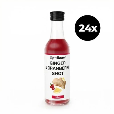 GymBeam Zázvorový shot s brusinkami 24 x 50 ml GymBeam Zázvorový shot s brusinkami 24 x 50 ml