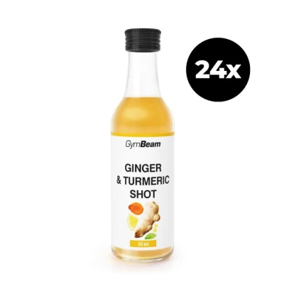 GymBeam Zázvorový shot s kurkumou 24 x 50 ml