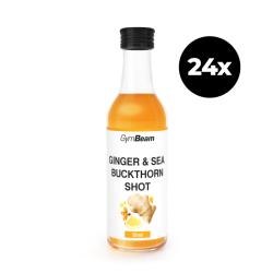 GymBeam Zázvorový shot s rakytníkem 24 x 50 ml