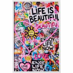 H S Collection H S Collection Dekorace svítící nástěnná obraz 40 x 60 cm