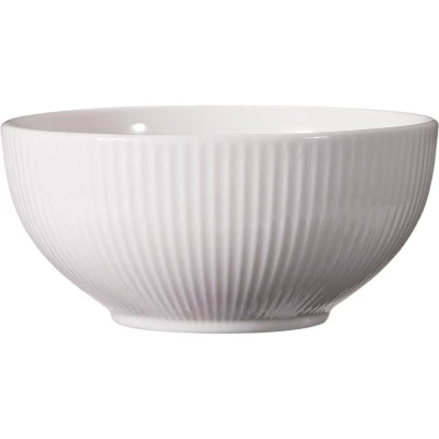 H & S Collection Jídelní sada talířů porcelán 16 ks bílá