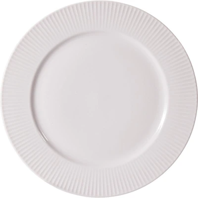 H & S Collection Jídelní sada talířů porcelán 16 ks bílá