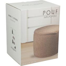 H S Collection H S Collection Nafukovací taburet hnědá