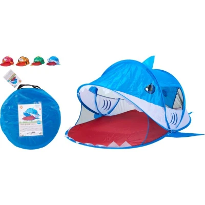 H & S Collection Plážový stan přístřešek samorozkládací žralok