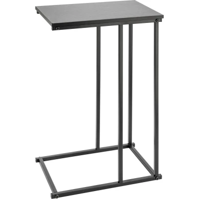 H & S Collection Odkládací stolek boční 40 x 26 x 58 cm černý