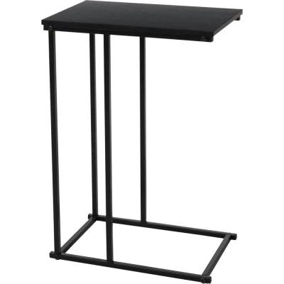 H & S Collection Odkládací stolek boční 40 x 26 x 58 cm černý