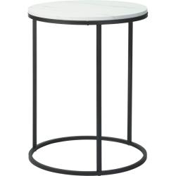 H S Collection Odkládací stolek sada 2 ks bílá/mramor 40+50 cm H S Collection Odkládací stolek sada 2 ks bílá/mramor 40+50 cm