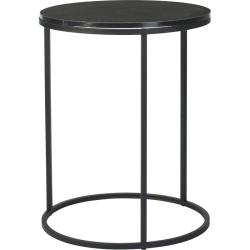 H S Collection Odkládací stolek sada 2 ks černá 40+50 cm