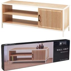 H S Collection TV stolek skříňka s policemi 116x33x45 cm