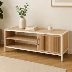 H S Collection TV stolek skříňka s policemi 116x33x45 cm