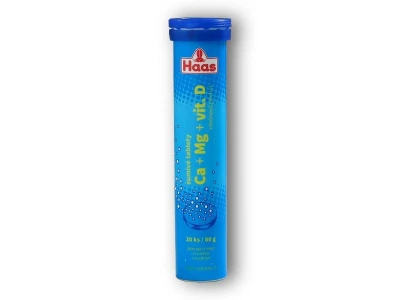 Haas Ca + Mg + vitamin D 20 šumivých tablet Haas Ca + Mg + vitamin D 20 šumivých tablet