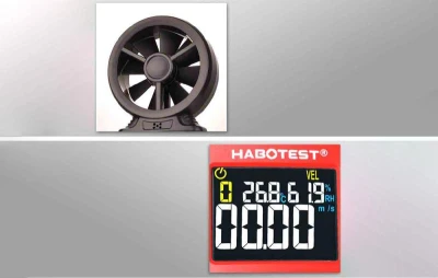 Habotest Digitální anemometr HT625B, USB
