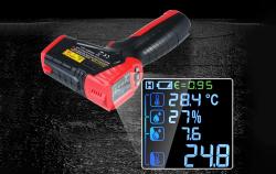 Habotest Digitální laserový pyrometr HT651D, měřič vlhkosti