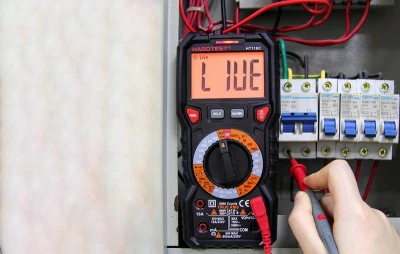 Habotest Digitální multimetr se svítilnou HT118C, True RMS, NCV, testování baterií