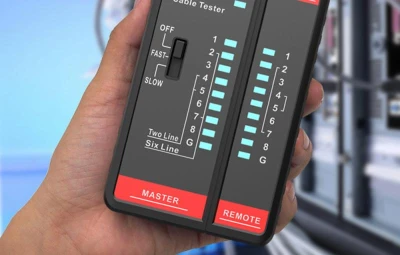 Habotest Tester síťových kabelů HT812A RJ45/RJ14/RJ12/RJ9