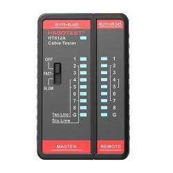Habotest Tester síťových kabelů HT812A RJ45/RJ14/RJ12/RJ9