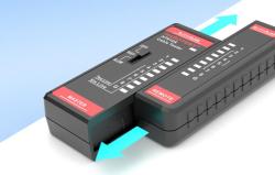 Habotest Tester síťových kabelů HT812A RJ45/RJ14/RJ12/RJ9 (VÝPRODEJ)