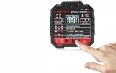 Habotest Tester zásuvek s digitálním displejem HT106D