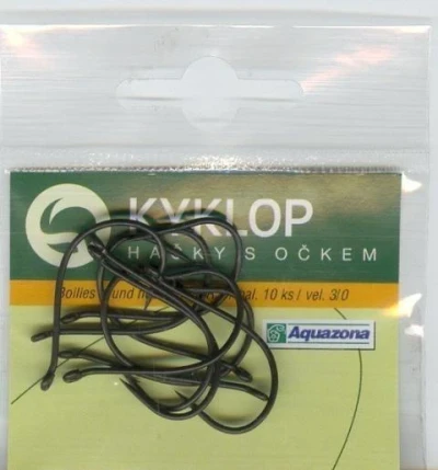 Háček Aquazona Kyklop velikost 2/0, balení 10 ks