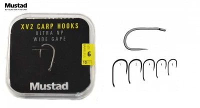 Háček Mustad XV2 Wide Gap vel.2 / 10ks - BEZ PROTIHROTU!