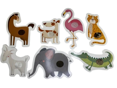 Hafotoys dětské puzzle zvířátka 6 dílků