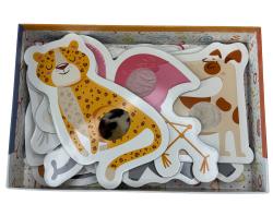 Hafotoys dětské puzzle zvířátka 6 dílků
