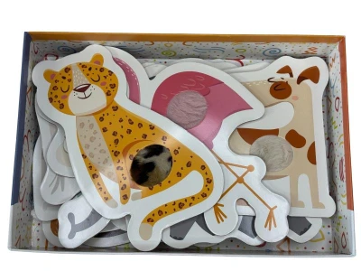 Hafotoys dětské puzzle zvířátka 6 dílků