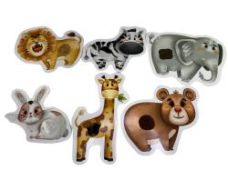 Hafotoys dětské puzzle na dotek a hmat zvířátka 6 dílků
