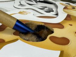 Hafotoys dětské puzzle na dotek a hmat zvířátka 6 dílků