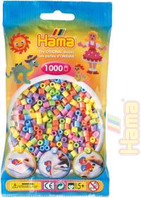 Hama Korálky dětské zažehlovací pastelové set 1000ks v sáčku midi plast Hama Korálky dětské zažehlovací pastelové set 1000ks v sáčku midi plast