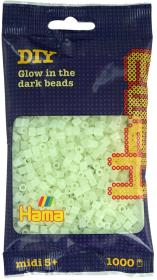 Hama Korálky dětské zažehlovací svítící ve tmě set 1000ks v sáčku midi plast Hama Korálky dětské zažehlovací svítící ve tmě set 1000ks v sáčku midi plast