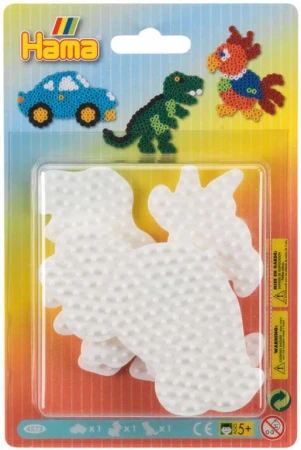 HAMA Midi podložka na zažehlovací korálky auto + zvířátka set 3ks na kartě HAMA Midi podložka na zažehlovací korálky auto + zvířátka set 3ks na kartě